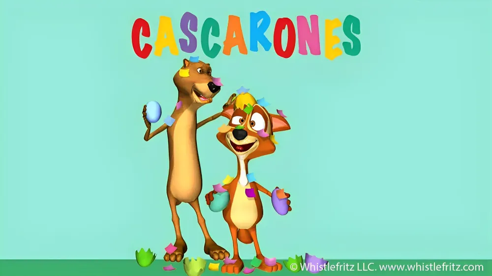 Cascarón mexican cartoon character
