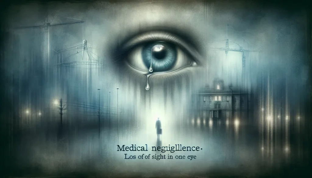 medical negligence loss of sight in one eye