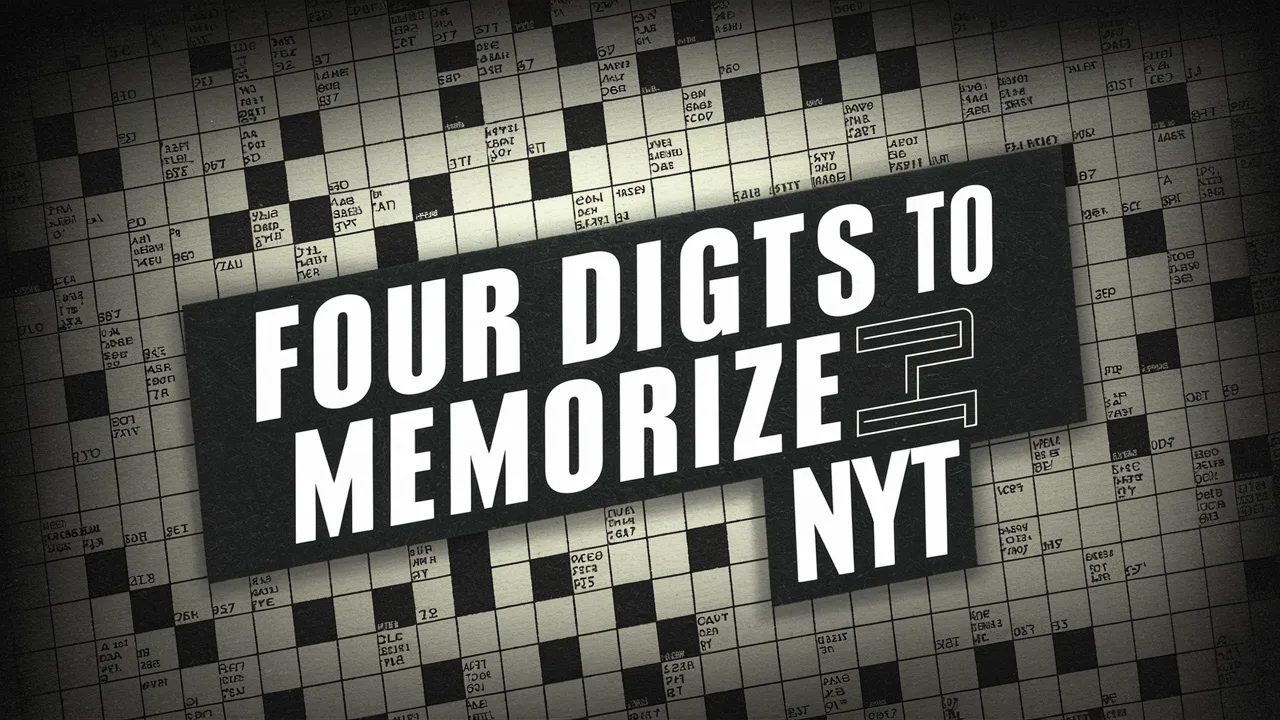 Four Digits to Memorize NYT: A Fun Way to Boost Your Memory Skills