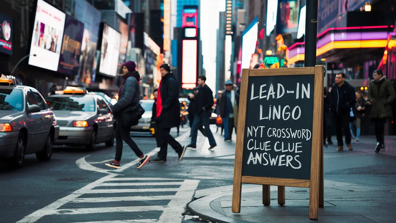 Lead-in to Lingo NYT Crossword Clue